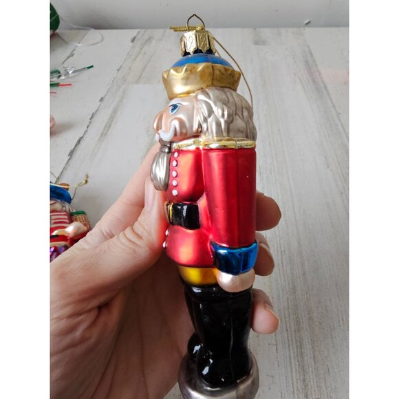 Lao-mai Glass nutcracker ornament set soldier Xmas tree - Picture 9 of 14